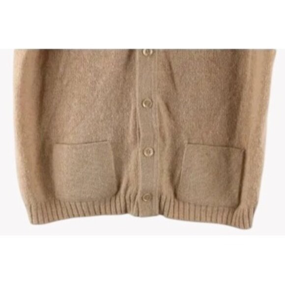 Vintage 70s Grunge Mens XL Distressed Kurt Cobain Cardigan Sweater Vest USA - Picture 3 of 7